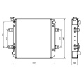 Desenho Radiador de Água Para Empilhador Nissan TVT Séries- FD01A/ PD01A/ TD27/ H20