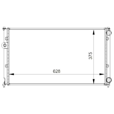 Desenho Radiador Para Seat Ibiza II 1.9TD 1993-1999