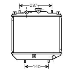 Desenho Radiador Automóvel Aixam 400/500 0.5D 1996-