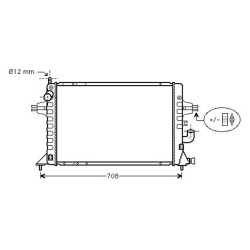 Radiador Opel Astra G 1.7DTi / 1.7CDTi