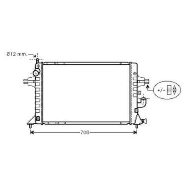 Radiador Opel Astra G 1.7DTi / 1.7CDTi