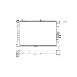 Radiador Opel Vectra A 1.7TD 90-95