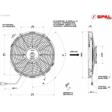 Ventilador SPAL 24V VA10-BP50/C-61A